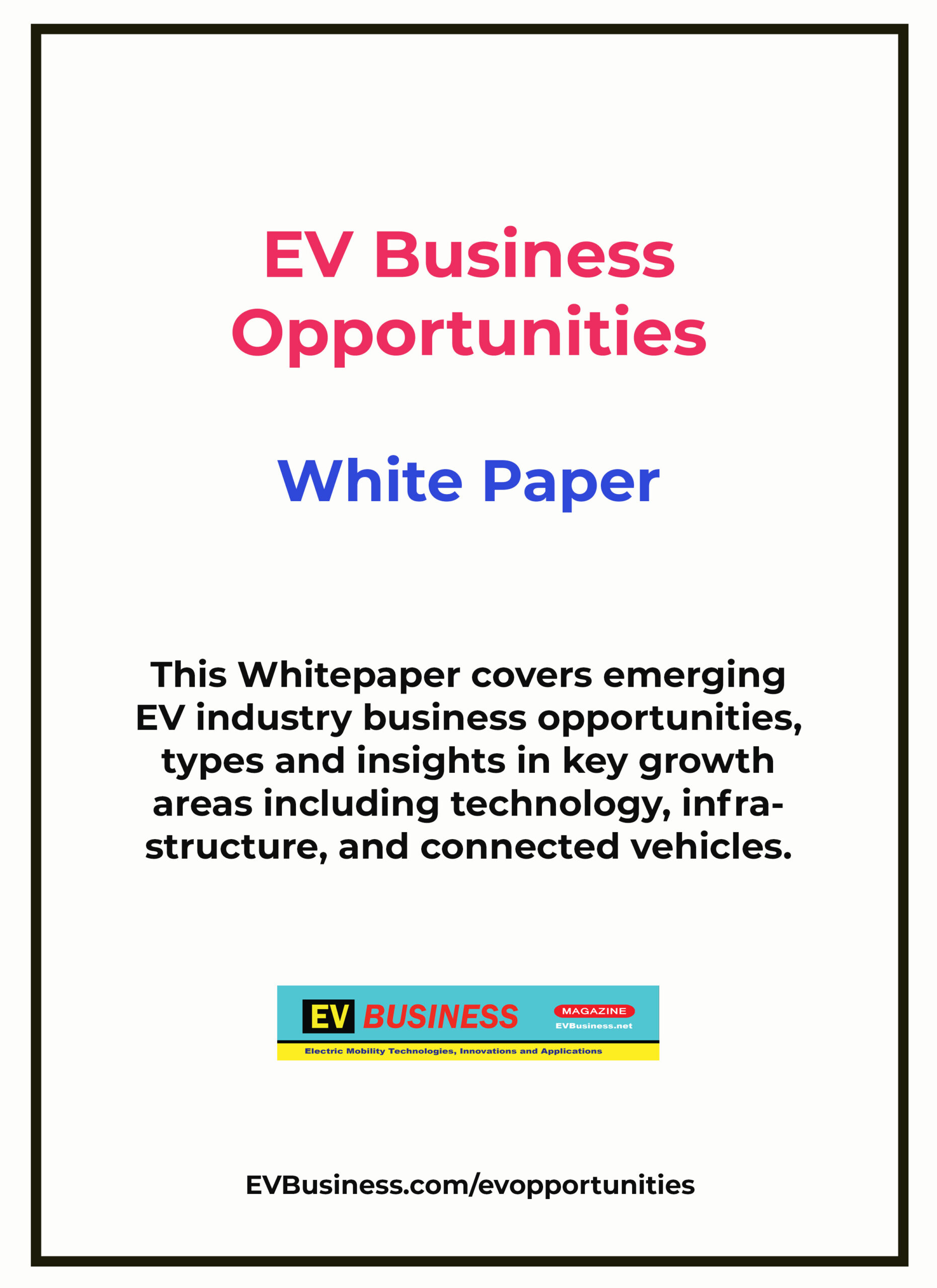 EV Business Opportunities White Paper