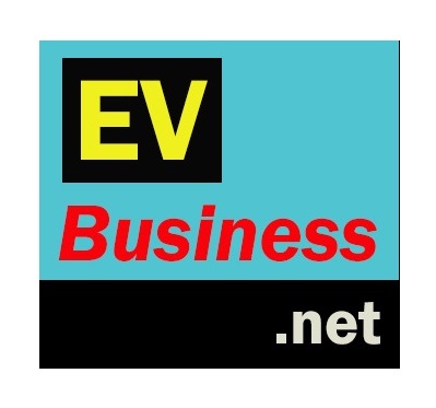 EV Business Magazine Square Logo with White Border